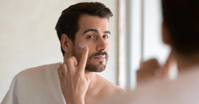 Skincare routine for grooms